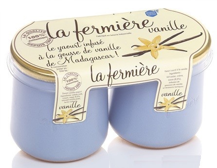 YAOURT INFUSÉ À LA GOUSSE DE VANILLE DE MADAGASCAR (x2) 280g
