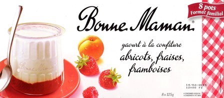 À LA CONFITURE ABRICOTS, FRAISES, FRAMBOISES (X8) 1kg