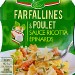 FARFALLINES & POULET SAUCE RICOTTA ÉPINARD 280g