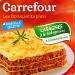 LASAGNES À LA BOLOGNAISE ET À L'EMMENTAL FONDU