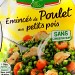 ÉMINCÉS DE POULET AUX PETITS POIS