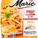 POULET À LA CRÈME ET AUX CHAMPIGNONS, FARFALLES 280g