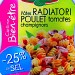 PÂTES RADIATORI POULET TOMATES CHAMPIGNONS