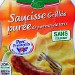 SAUCISSE GRILLÉE, PURÉE DE POMMES DE TERRE