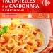 TAGLIATELLES À LA CARBONARA AUX LARDONS FUMÉS 300g